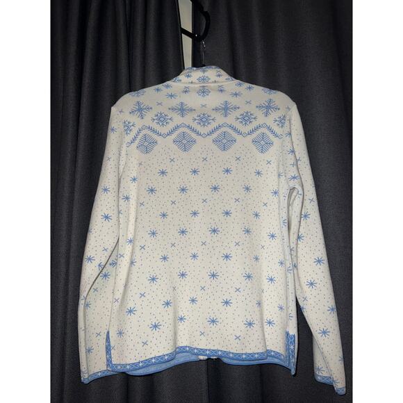 Ugly Christmas Sweater Xmas Cardigan Size Medium LL Bean - Picture 3 of 3